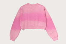 GARMENT DYE ONE POINT CROPPED CREWNECK SWEATSHIRT