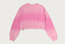 GARMENT DYE ONE POINT CROPPED CREWNECK SWEATSHIRT
