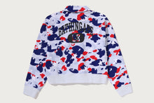 STA STRIKE CAMO POLO CROPPED CREWNECK SWEATSHIRT