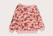 1ST CAMO MULTI LOGO STUD DROP SHOULDER SWEATSHIRT