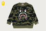 1ST CAMO SHARK RELAXED FIT CREWNECK SWEATSHIRT