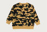 1ST CAMO SHARK RELAXED FIT CREWNECK SWEATSHIRT