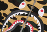 1ST CAMO SHARK RELAXED FIT CREWNECK SWEATSHIRT