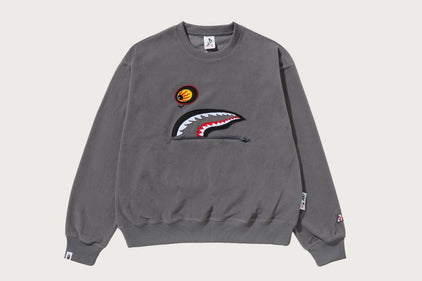 【BAPE BY KAZUKI KURAISHI】 SHARK PACKABLE FLEECE CREW