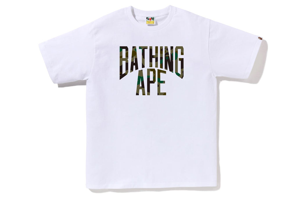 Bape Camo store Printed Logo Tee Sz M