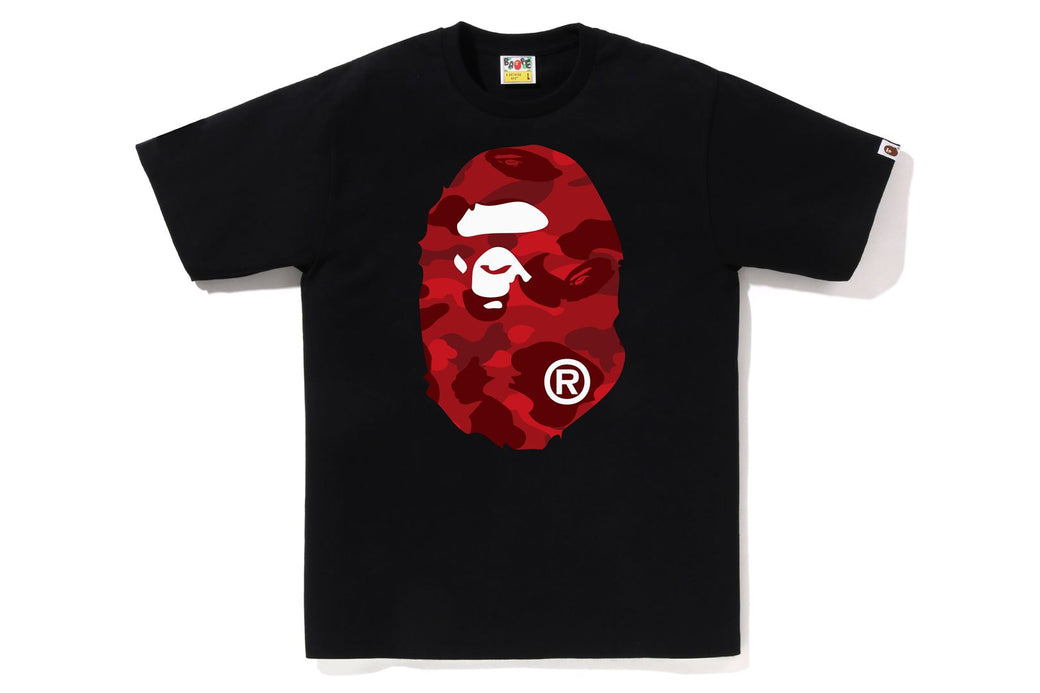 COLOR CAMO BIG APE HEAD TEE