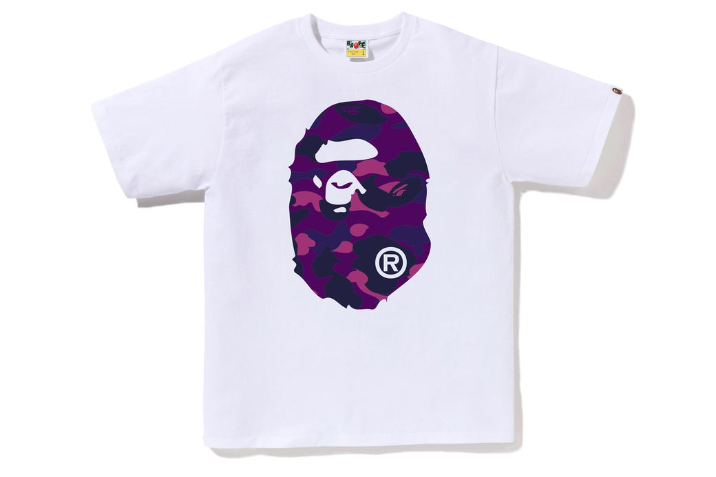 COLOR CAMO BIG APE HEAD TEE