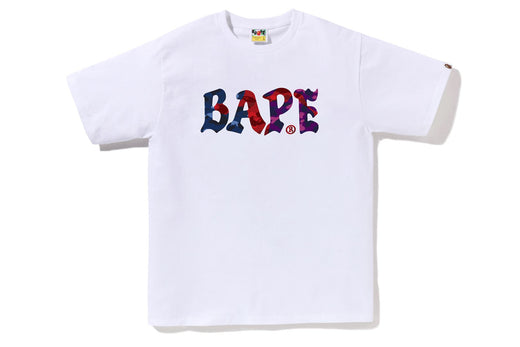 COLOR CAMO CRAZY BAPE LOGO TEE