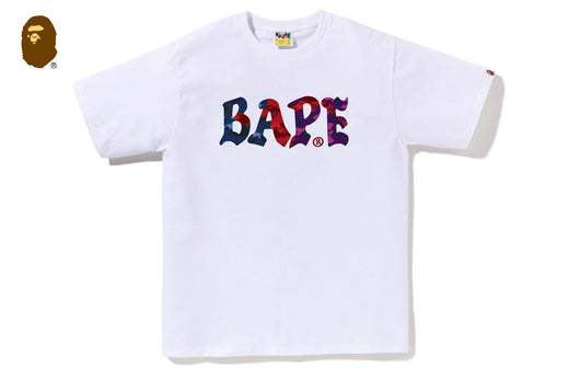 COLOR CAMO CRAZY BAPE LOGO TEE