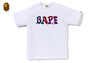 COLOR CAMO CRAZY BAPE LOGO TEE