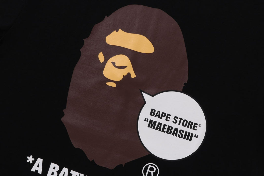 BAPE STORE MAEBASHI APE HEAD TEE | bape.com