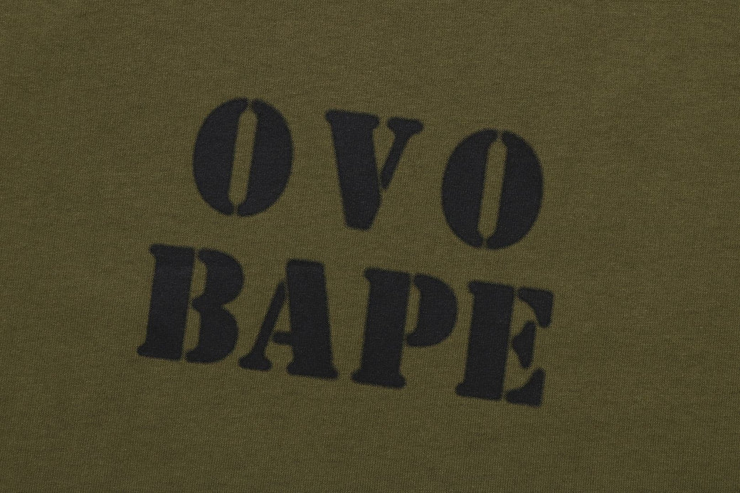 BAPE X OVO 】STENCIL LOGO TEE | bape.com