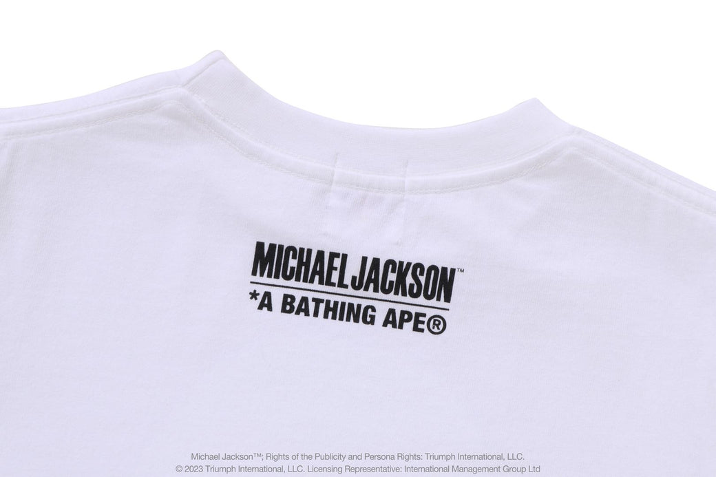 ホワイトWhite白M サイズ BAPE ｘ MICHAEL JACKSON TEE 白