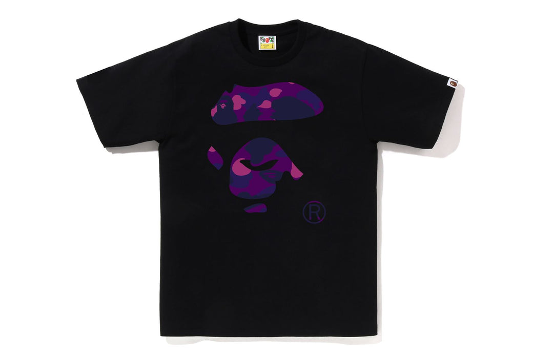 COLOR CAMO APE FACE TEE | bape.com