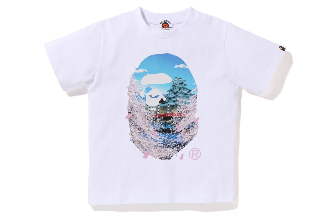 SAKURA PHOTO APE HEAD TEE | bape.com