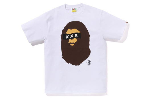 【 BAPE X GOD SELECTION XXX 】APE HEAD TEE