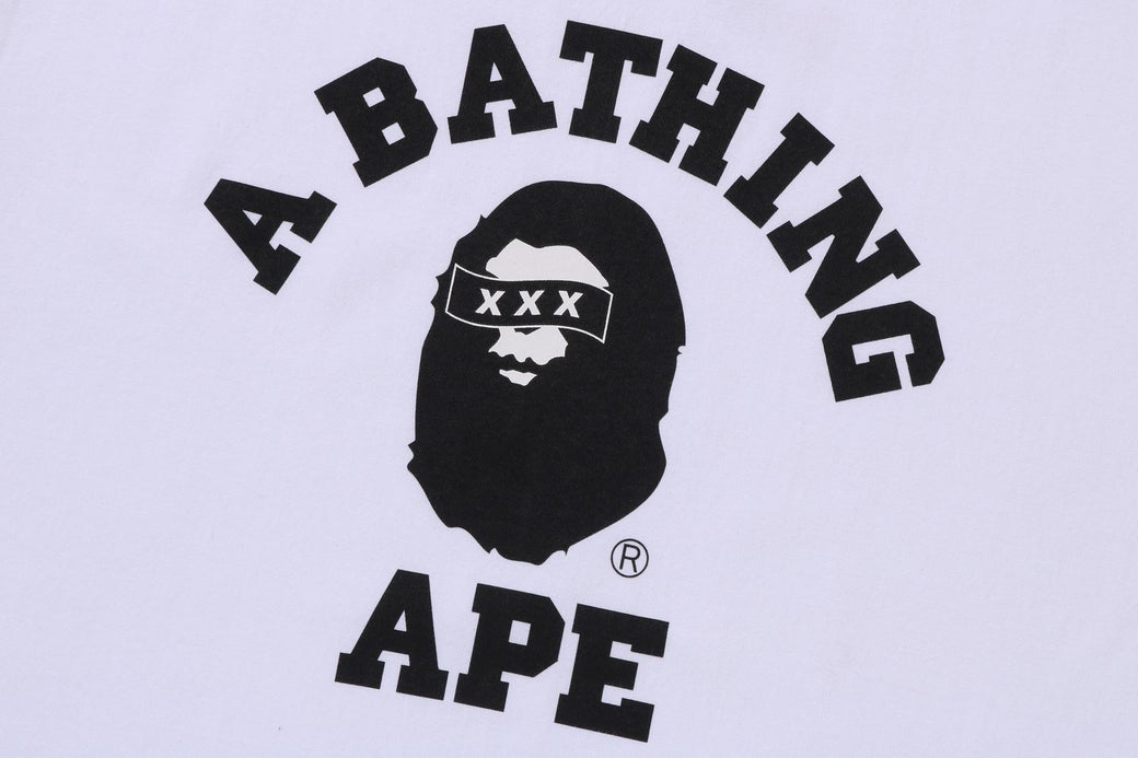 【 BAPE X GOD SELECTION XXX 】COLLEGE TEE