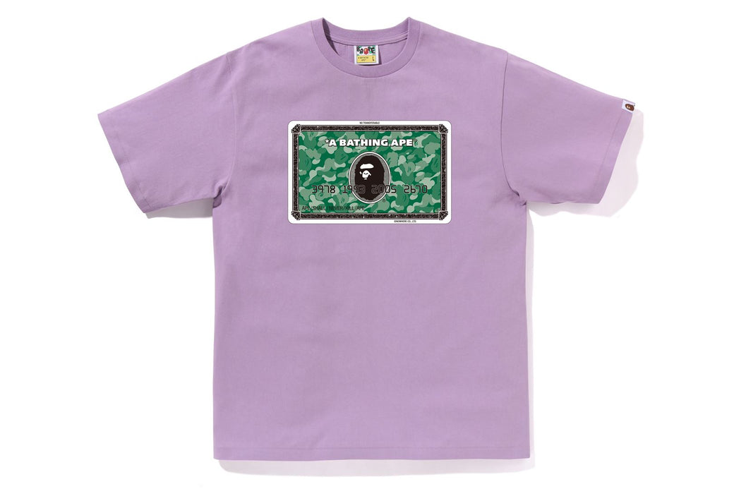 Bape purple t shirt best sale