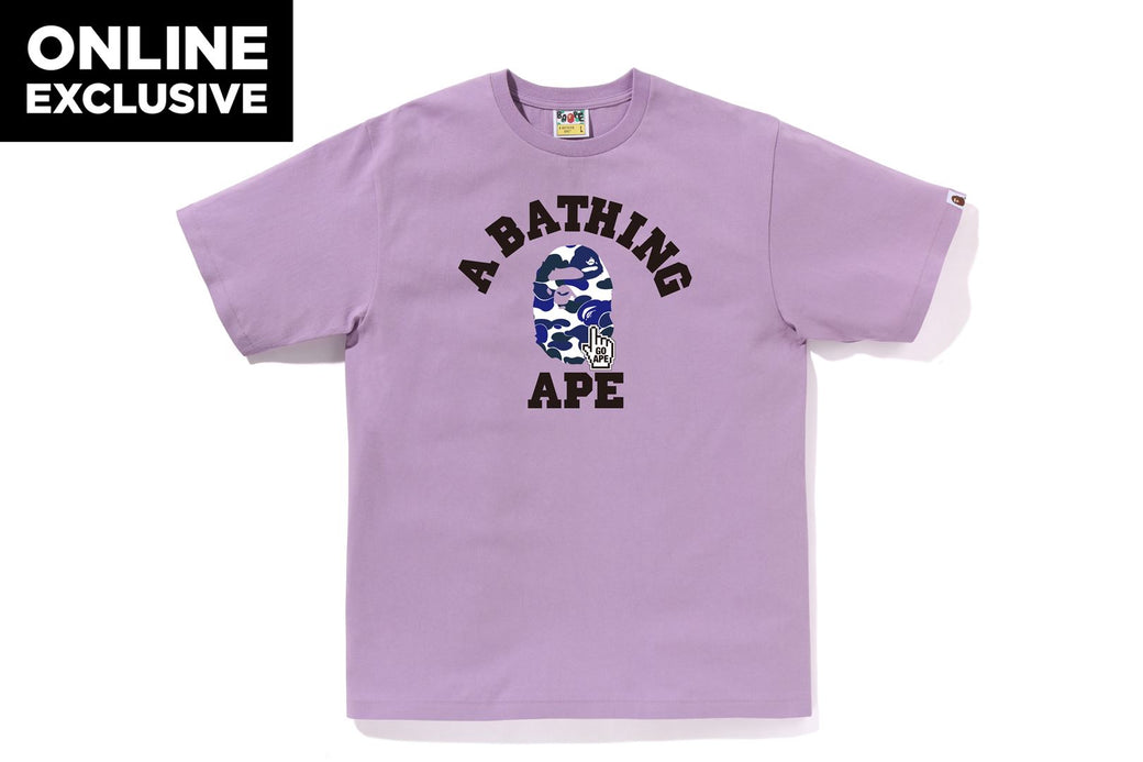 A bathing ape purple camo shirt best sale