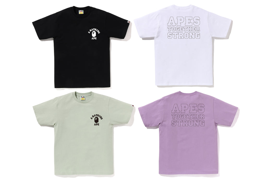 Offers BAPE by A Bathing Ape Bicolor College Pink T-shirt