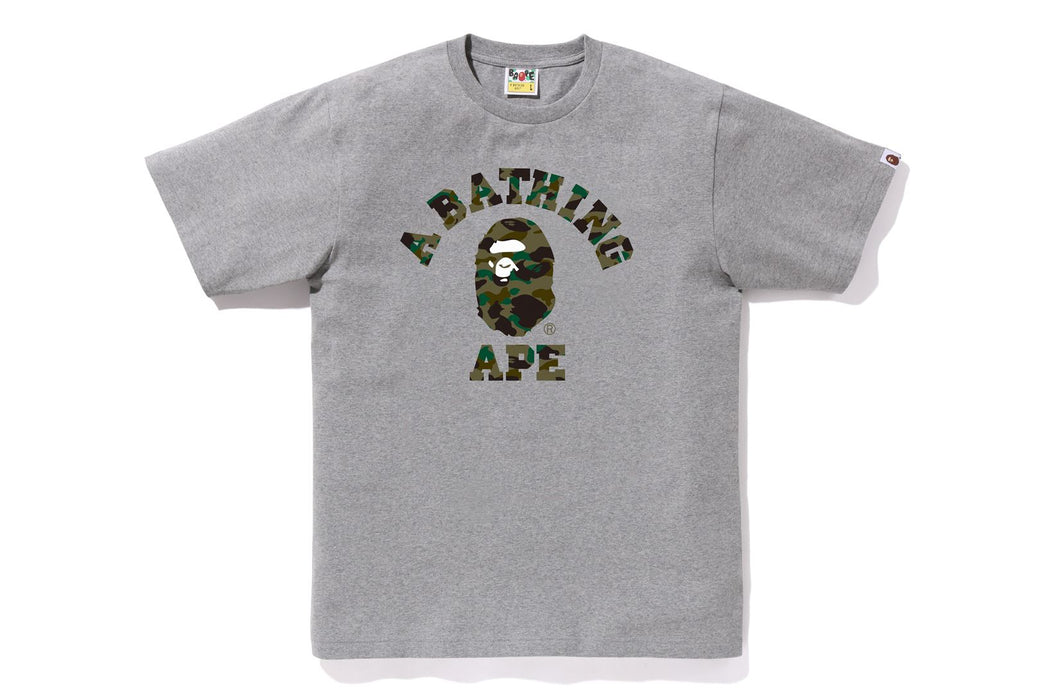 Bape 1st camo college tee hotsell