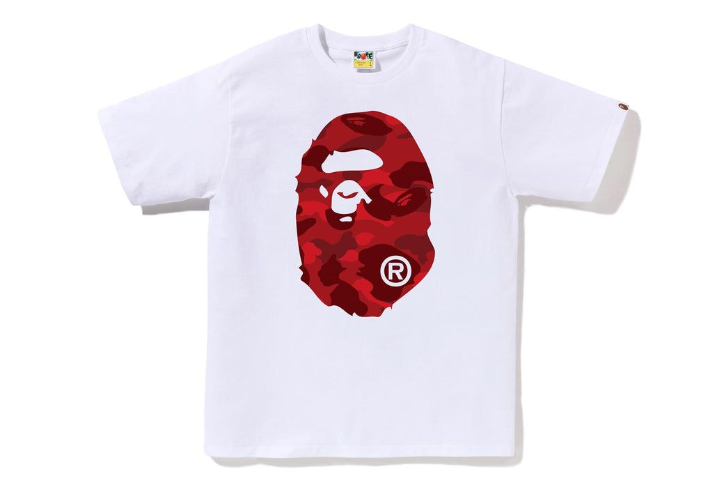 COLOR CAMO BIG APE HEAD TEE | bape.com