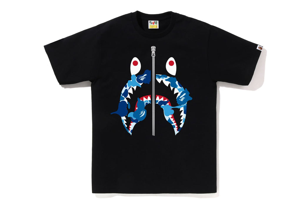 Bape shark shirt camo best sale