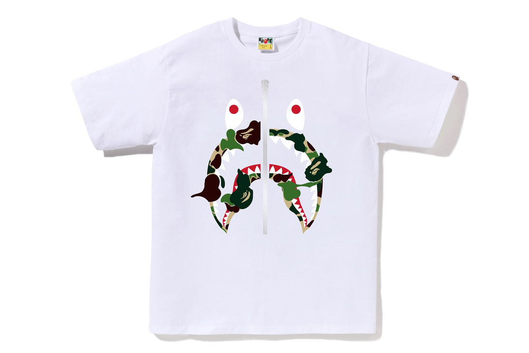 Bape abc camo shark tee hotsell