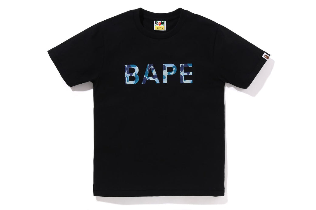 Blue shops camo bape shirt