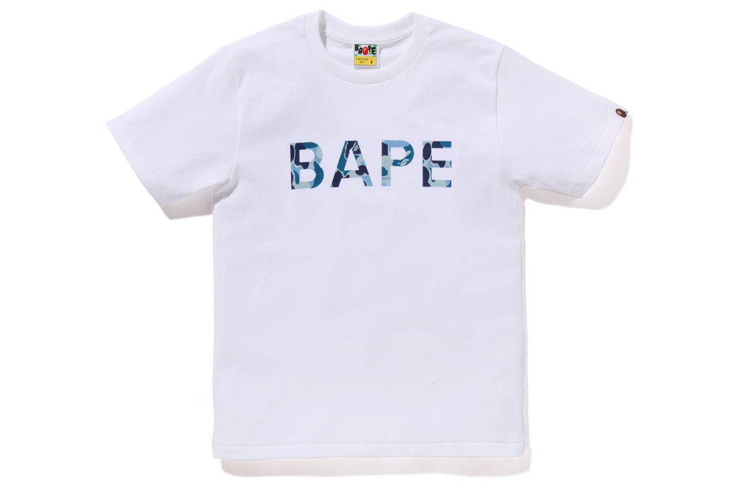 Blue camo bape shirt online