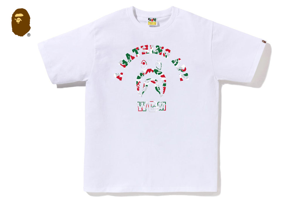 BAPE STORE MILAN SHARK COLLEGE TEE | bape.com