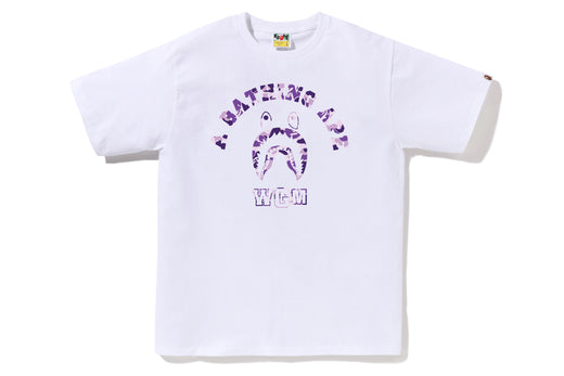 BAPE STORE TAIPEI SHARK COLLEGE TEE