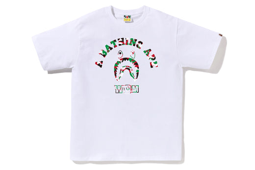 BAPE STORE DUBAI SHARK COLLEGE TEE