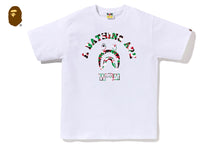 BAPE STORE DUBAI SHARK COLLEGE TEE