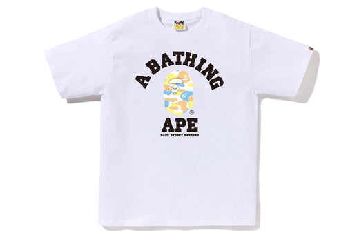 BAPE STORE SAPPORO CAMO COLLEGE TEE