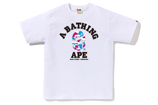 BAPE STORE YOKOHAMA CAMO COLLEGE TEE