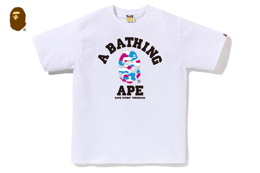 BAPE STORE YOKOHAMA CAMO COLLEGE TEE