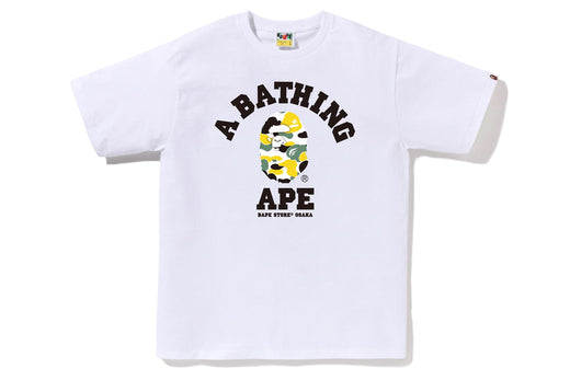 BAPE STORE OSAKA CAMO COLLEGE TEE