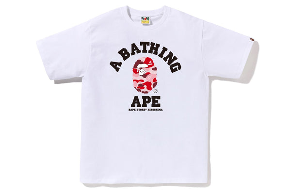 レア限定品【A BATHING APE】THINK CAMO COLLEGE TEE Tシャツ COLOR CAMO COLLEGE TEE | bape.com