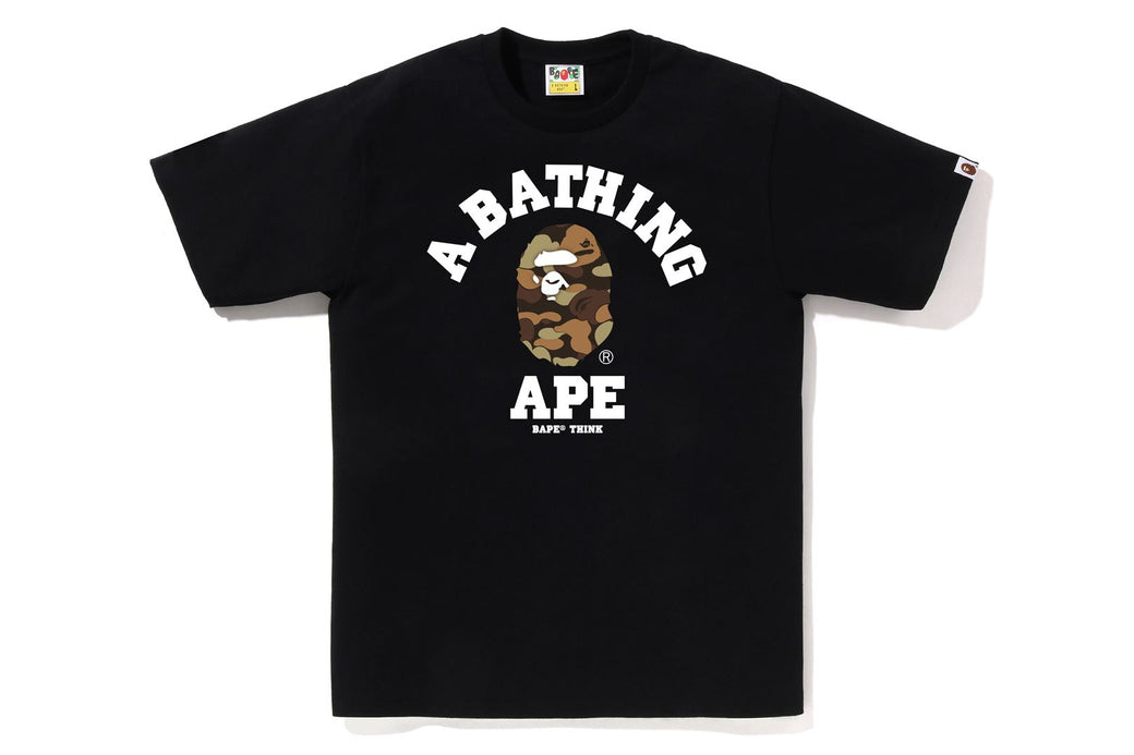 レア限定品【A BATHING APE】THINK CAMO COLLEGE TEE Tシャツ A BATHING APE JAPAN LIMITED COLLECTION BAPE STORE THINK CAMO