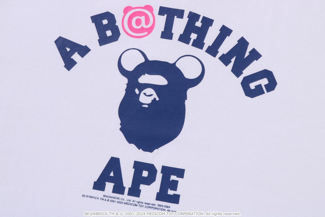 BAPE X MEDICOM TOY 】BE@R COLLEGE TEE | bape.com
