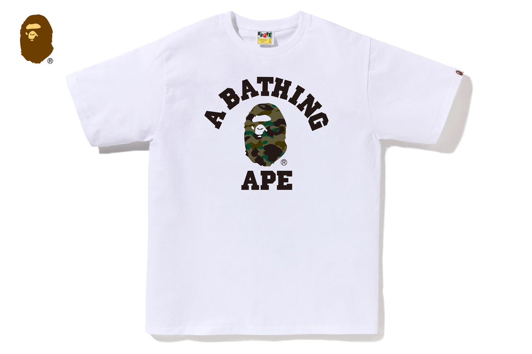 1ST CAMO COLLEGE TEE | bape.com