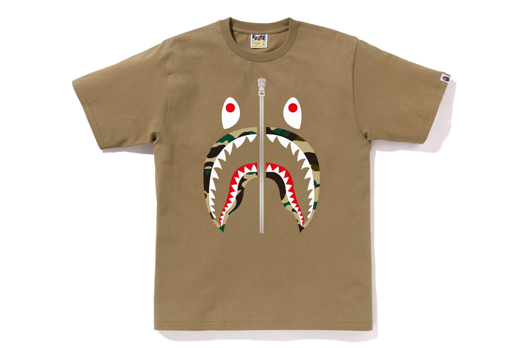 1ST CAMO SHARK TEE | bape.com