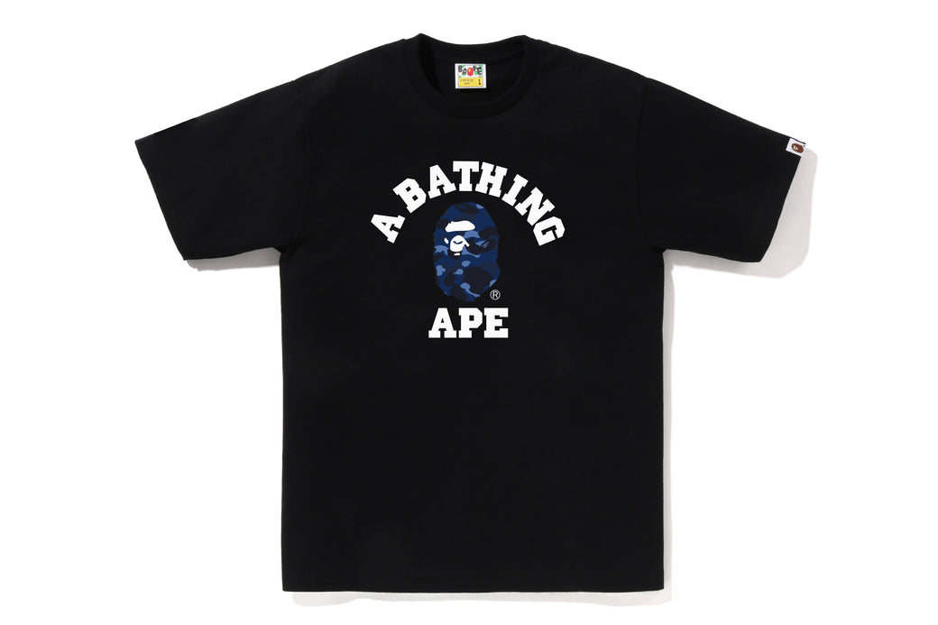 COLOR CAMO COLLEGE TEE | bape.com