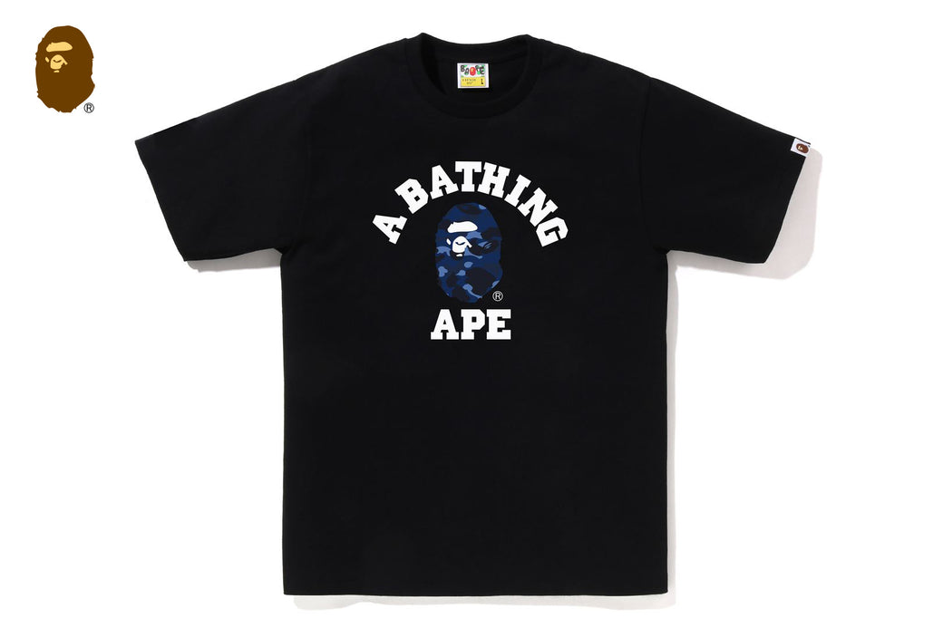 COLOR CAMO COLLEGE TEE | bape.com