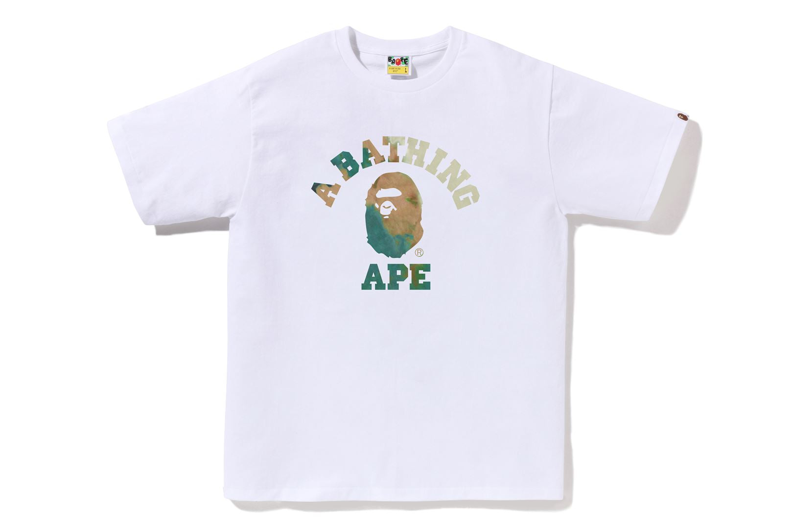 【A BATHING APE】TIE DYE TWIST COLLEGE TEE 要在庫確認 BAPE MENS TIE DYE TWIST COLLEGE T-SHIRT – us.bape.com