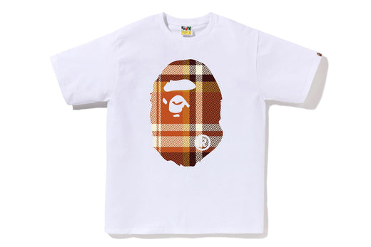 BAPE CHECK BIG APE HEAD TEE