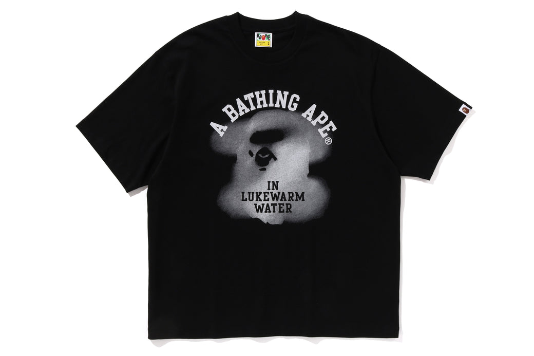 WATER PRINT COLLEGE LOGO RELAXED FIT TEE | bape.com