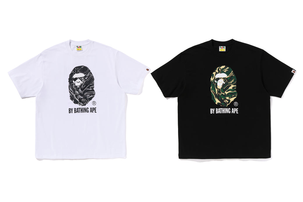 MARBLING CAMO BY BATHING APE RELAXED FIT TEE bape