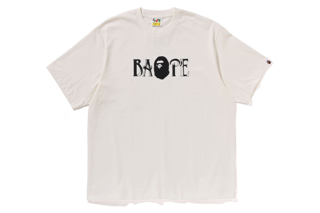 SCREEN PRINT LOGO RELAXED FIT TEE bape